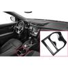 Carbon Fiber Central Console Water Cup Cover Trim Fit for Nissan Rogue 2014-