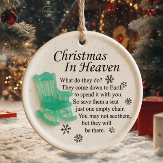 Рождественское украшение «Рождество на небесах», украшение на елку «Пустой стул», мемориальные подарки для скорбящих об утрате близких