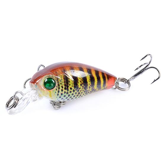 MUQZI Sports Accessory 6Pcs 4.5cm 4g Fishing Artificial Hard Lifelike Lure Wobbler Water Fish Swim Bait