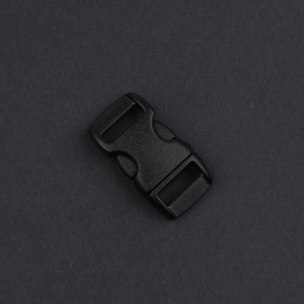 DIY Plastic Bracele Parachute 10mm 3/8" Side Release Buckle Outdoor Camp Paracord Webbing Strap