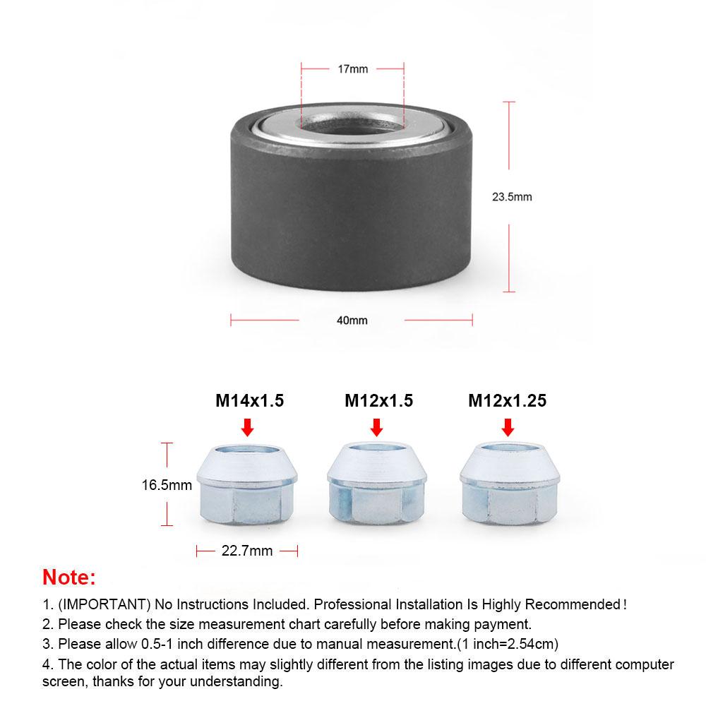 Wheel Stud Installer Tool Wheel Bolt Installer With 3/4" Hex Wheel Lug Nuts 12x1.5, 12x1.25,14x1.5 For Most Car/Light-Duty Truck