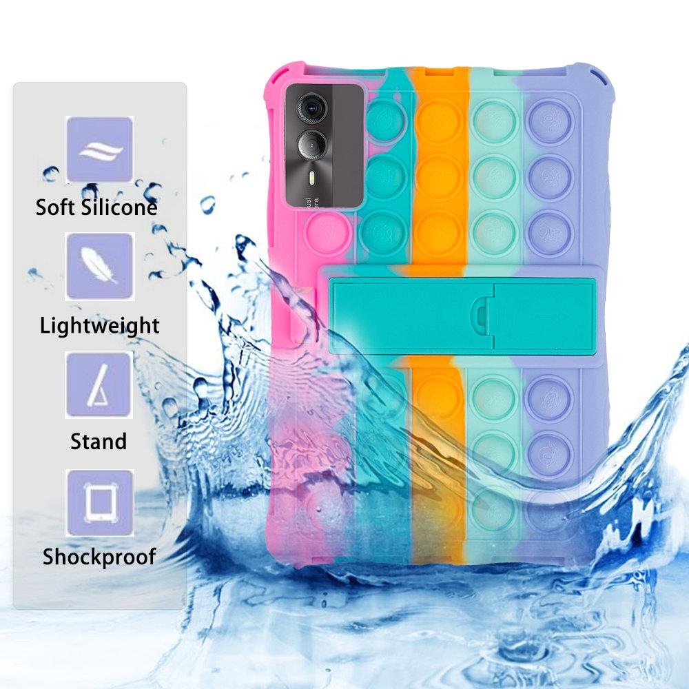 Мягкий чехол-подставка Bubble для Blackview Tab 90 Wifi 2025 с плечевым ремнем, защитный детский чехол для планшета