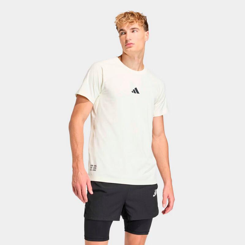 adidas Мужская дышащая футболка с коротким рукавом