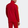 Adidas Originals Trefoil Fb Nations Tt Striped Print Logo Zip-Up Stand Collar Jacket Men Jacket Red HK7407