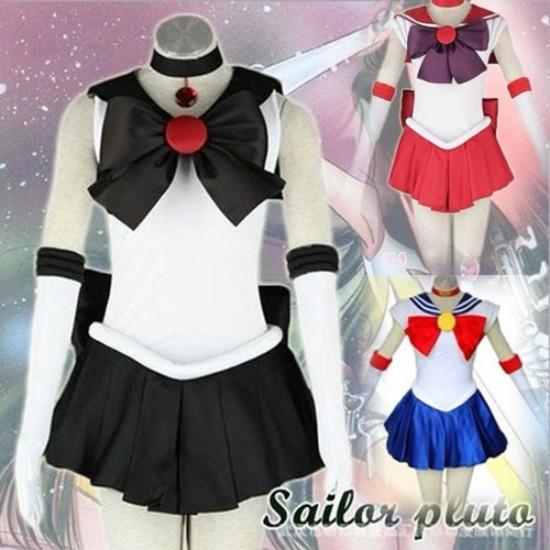 Костюм аниме Сейлор Мун Усаги Цукино Наптун Марс Звезды Меркурий Юпитер Венера Косплей Костюм Uni