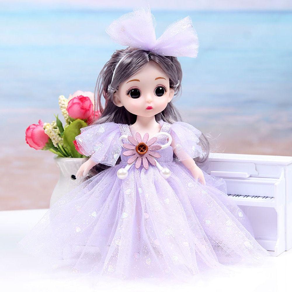 Gift Princess Dolls Toys Girls' Doll Toy Set Movable Jointed Princess Dolls Mini Multi Joint Doll
