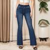 Women's Skinny Trendy Jeans Distressed Stretchy Denim Pants Elastic Waist Drawstring Denim Trousers