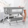 Multi Functional Baby Crib with Foldable Height Adjustment Splicing, Portable and Movable Bedside Swing, Cradle, Sleeping Bed