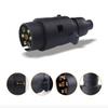 7 Way 7 Pin Round Plastic 12V RV Trailer Plug Connector Standard Car Socket Plug Automotive Replacement Parts
