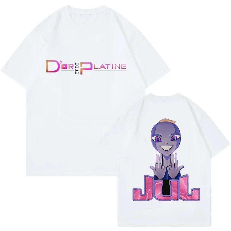 Rapper Jul Graphic Vintage Tshirt Unisex Women Fashion Hiphop T Shirt Funny Summer Short Sleeve Tshirts Aesthetic Streetwear