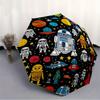 1pc Space Adventure Automatic Open/Close Umbrella with One-Touch Button, Compact Folding Canopy, Sturdy 8-Rib Windproof Design -024