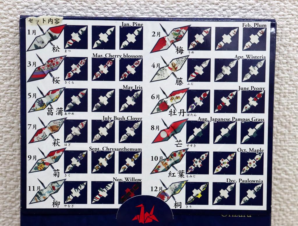 Made In Japan Traditional Origami (Hanafuda 48 Patterns) X 10 Sets (For Business Use)