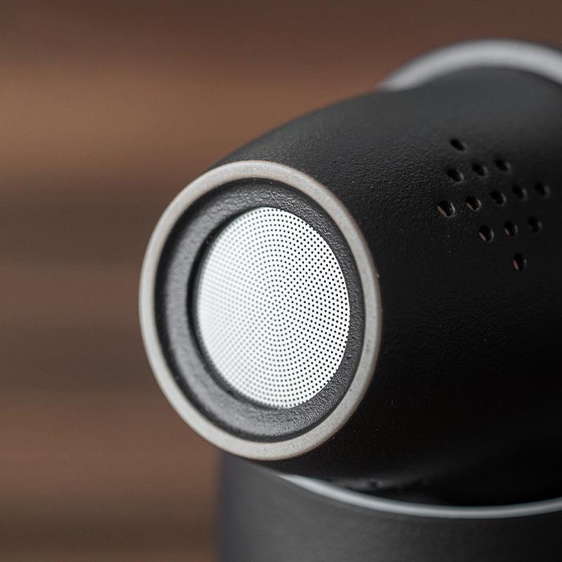 Керамическая кружка 420 мл с деревянной ручкой, разделение чая и воды, с крышкой, офисная кружка-фильтр