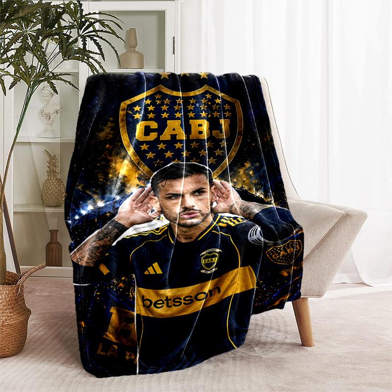 1pc Blanket - Club Atlético Boca Juniors Print Design, Lightweight Blanket for Sofa, Bed- Soft &Warm, Gift for All Seasons