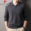Мужской тонкий вязаный свитер в стиле business casual