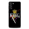 Чехол для телефона Crown QUEEN & KING для пар Samsung Galaxy S24 S23 S22 S20 Ultra S21 FE 5G S10 S9 Plus S10E, мягкий силиконовый чехол
