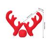 Car Christmas Reindeer Antler Decorations Reindeer Antlers Christmas Decor for SUVs Reindeer Auto Kit Christmas Car Decorations