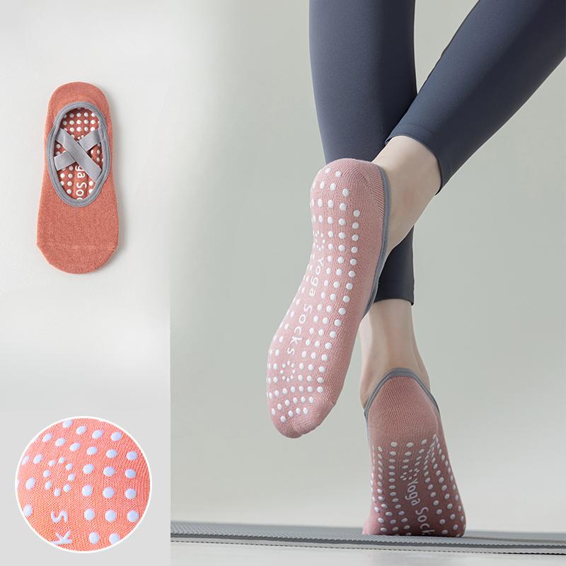 Women's Summer Thin Cotton Indoor Professional Yoga Fitness Dance Pilates Sports Non Slip Socks