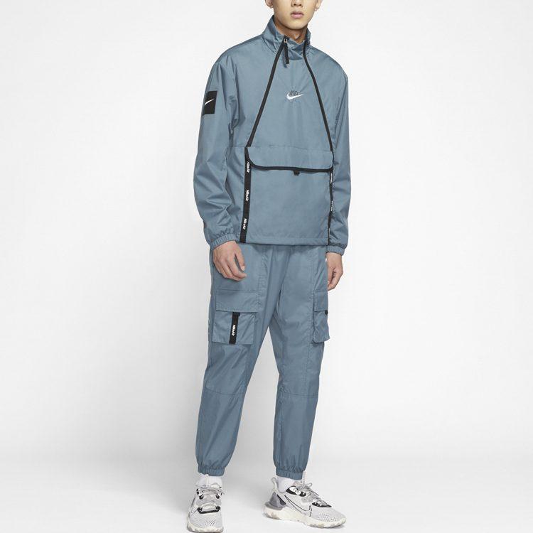 Nike Куртки Мужские Синий Озон Воротник-стойка Умеренный Другое CU4119-031