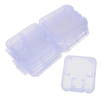 10 шт. прозрачный пластиковый чехол для карты памяти Micro Sd Tf Card Storage Box Protection