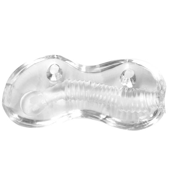 Transparent Soft Silicone Masturbator Aircraft Cup Men Penis Trainer Sex Toy