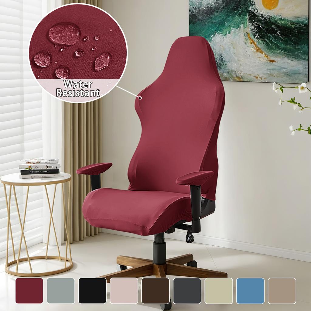 Водонепроницаемый чехол для киберспортивного кресла из молочного шелка, однотонный эластичный чехол для киберспортивного кресла, чехол для кресла-пятна