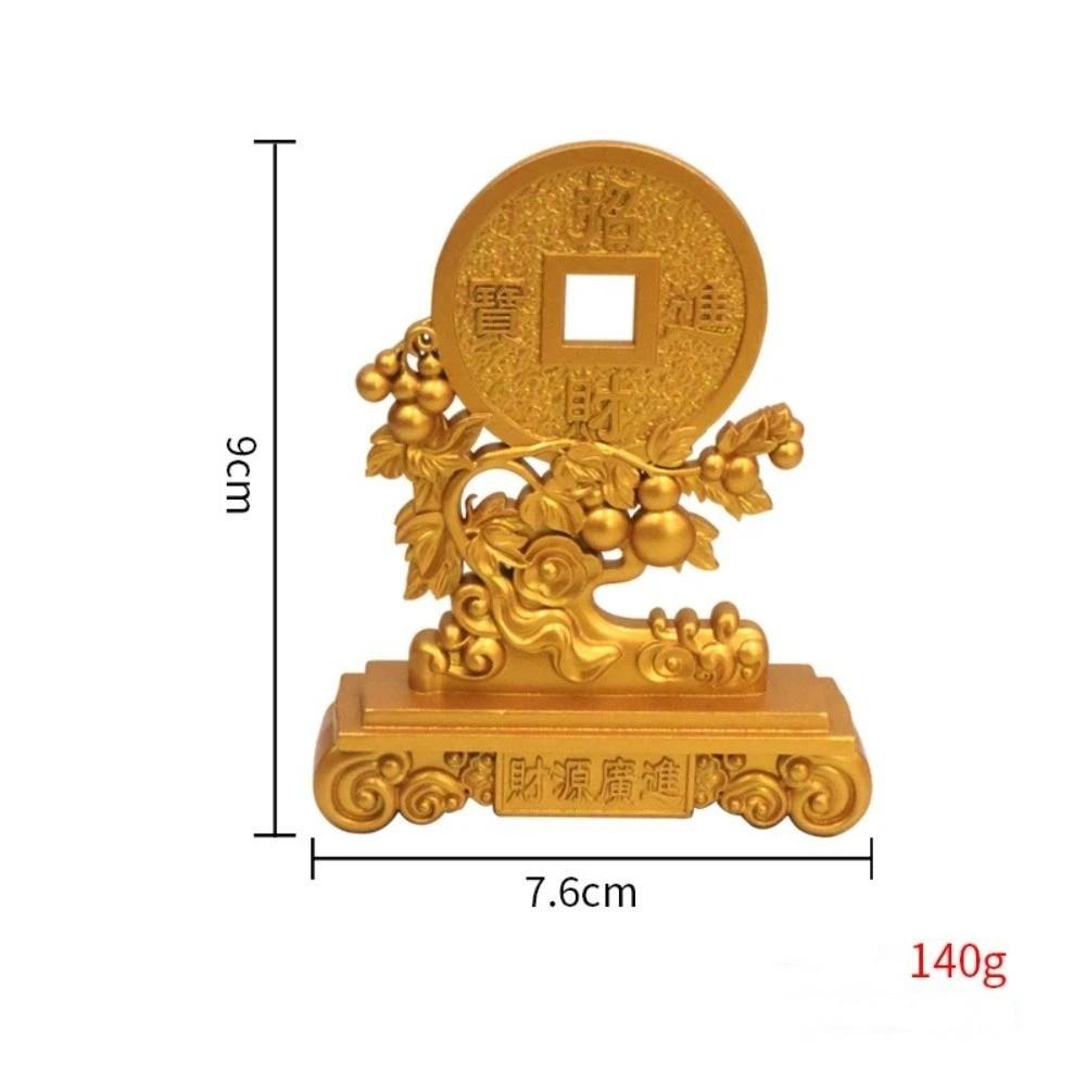 Alloy Windmill Rotating Ornament Lucky Gold Good Luck Home Decor Crafts Wealth Attracting Prosperous Auspicious Ornament