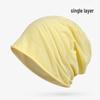 Унисекс легкая хлопковая шапочка для сна и платок на весну/лето