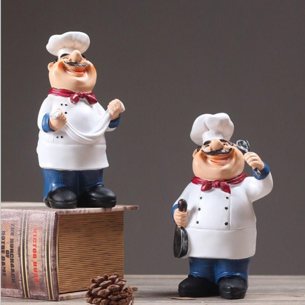 Simulated Farmhouse Cake Shop Decor Handicraft Chef Resin Figurines Bakers Food Lovers