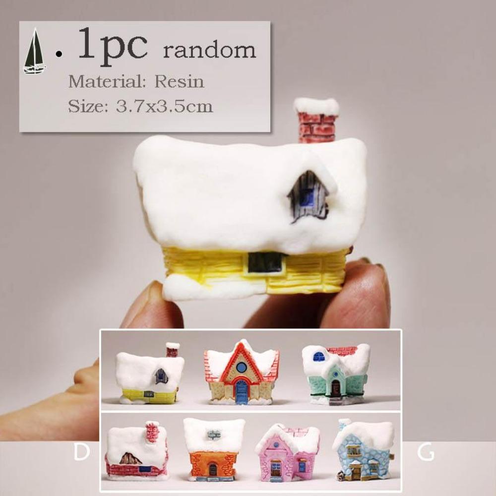 Vintage Decorative Figurines Mini House Water Fountains Flowerpot Fairy Garden Miniatures/Terrarium Pet Home Decor Ornaments DIY