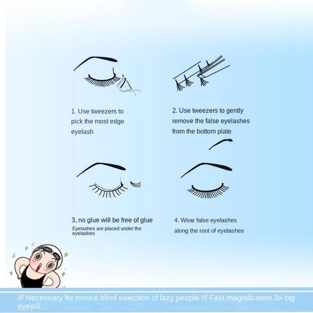 Sweet Self-adhesive Lash Clusters DIY False Eyelash Clusters Glue Free Fake Lashes  Makeup Tool