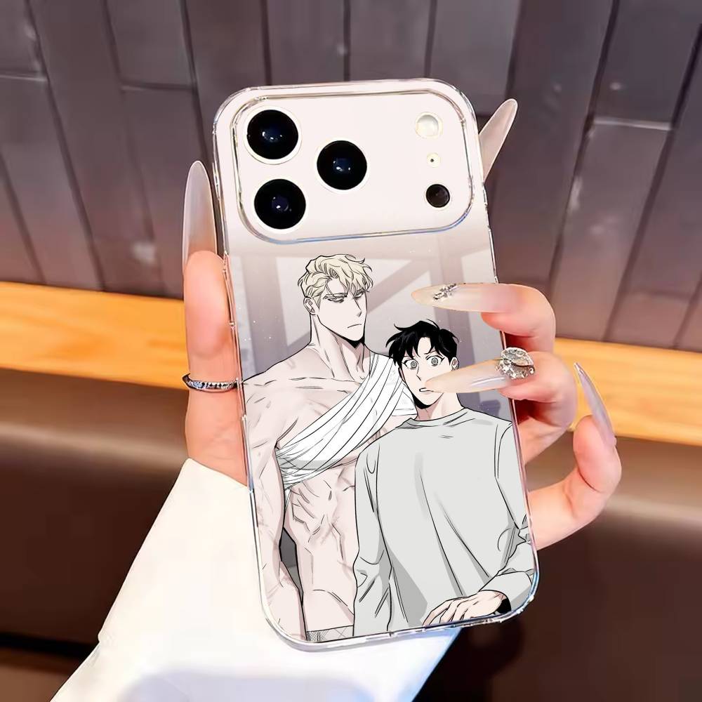 Чехол для телефона BL Manhwa R-розы и Шампанское для iPhone 17, 16, 15, 14, 13, 12, 11 Plus, Pro Max Мягкая прозрачная крышка