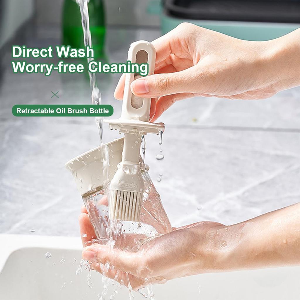 Кисти для кондитерских изделий Бутылка для масла с кистью Жаростойкая масляная щетка для приготовления пищи Кисть для приготовления пищи Выпечка на кухне Барбекю Приготовление мяса на гриле