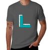 Alphabets Blue YWZMLS 5 TShirt AntiWrinkle Short Sleeve TShirt