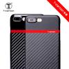 Чехол из углеродного волокна для iPhone 8 Plus, тонкий защитный чехол с защитой камеры, двухцветный