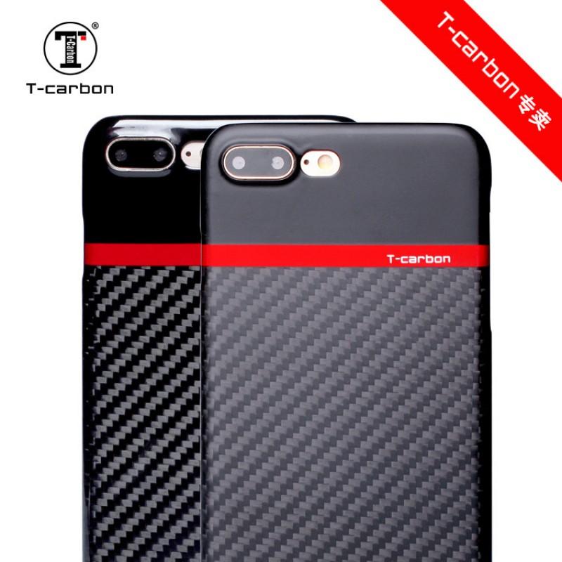 Dual-color Carbon Fiber Phone Case IPhone 7 Plus Slim Protective Cover With Camera Protection