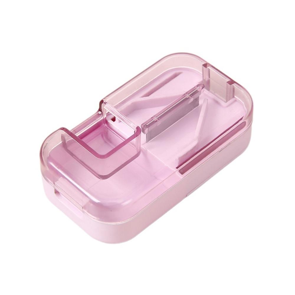 Dustproof Pill Cutter Storage Box Drug Tablet Crusher Pill Cutter  for Small or Large Pills