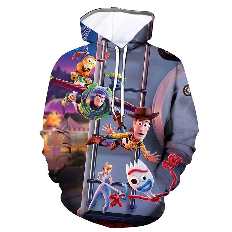 Cozy Toy Story 4 Sheriff Woody Buzz Lightyear Hoodie For Casual Comfort