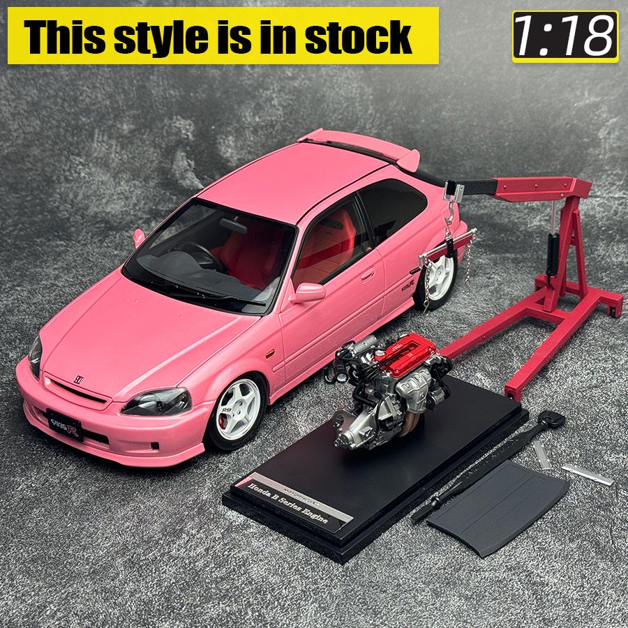 AAALW1 Motorhelix MH 1:18 FOR Honda Civic TypeR EK9 Car model Sports Static model Birthday present