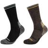 2PPK Men Trail Wool Socks, Mens Black Socks