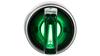 3-Pos Switch Green 2Z Illuminated 230V Ac Nickel-Plated Ring St22-P3L.Z-20-Led230Ac