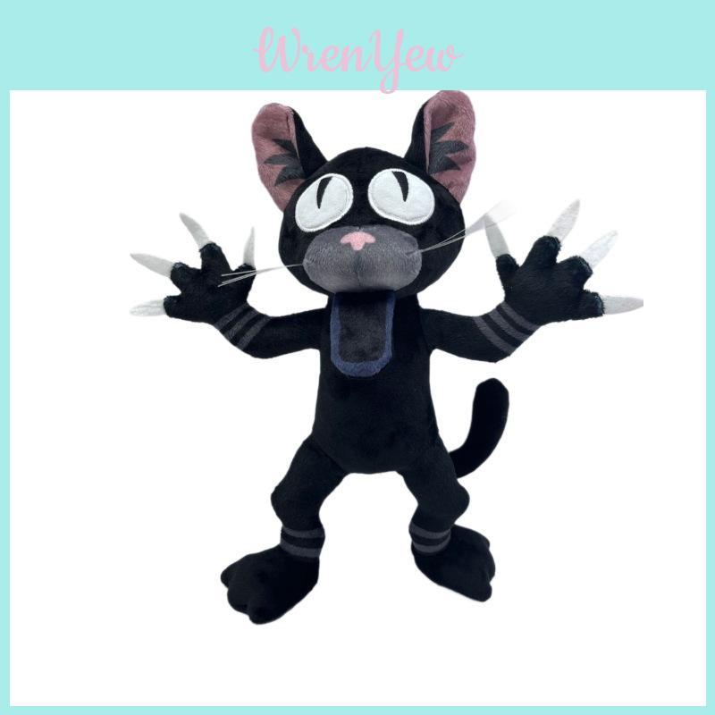99 Nights In The Forest Black Cat Stuffed Animal With Pp Cotton Filling For Home Decor And Gift