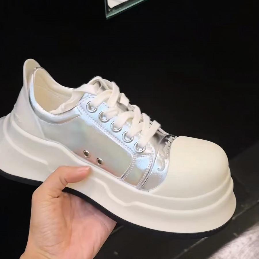 Пара тупоносых Микки с большой головой, женские весенне-летние новые уродливо-милые парусиновые туфли на платформе, спортивная и повседневная обувь