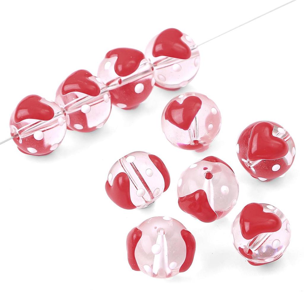 2 шт./пакет, ручная роспись, забавные цветные стеклянные бусины для DIY ожерелье, браслет, серьги, изготовление ювелирных изделий, аксессуары для рукоделия