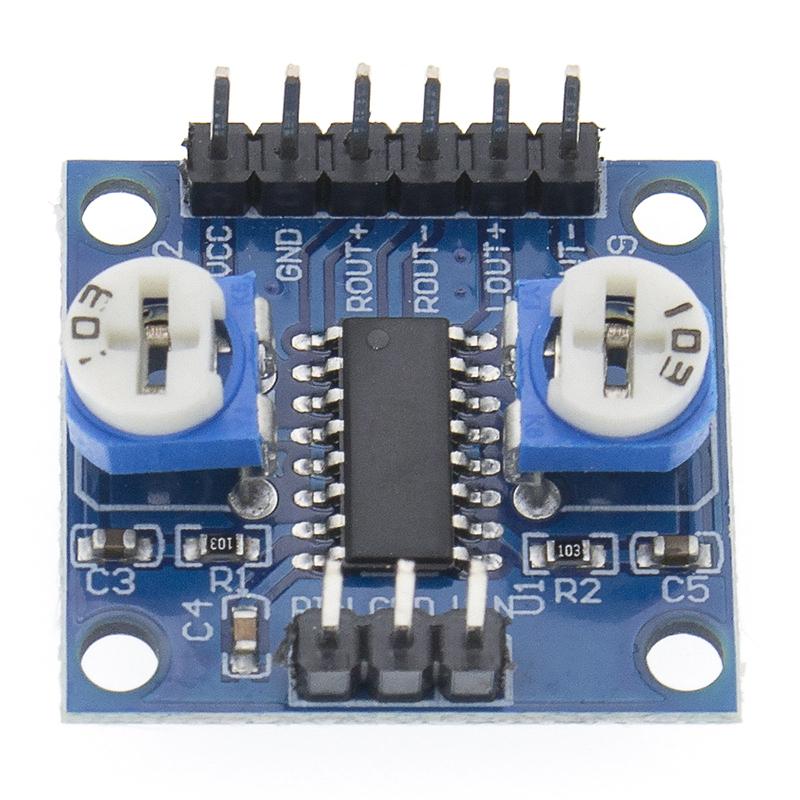 PAM8406 Stereo Digital Amplifier Board 5W×2 DC 2.5-5V USB Powered Class D Audio Module with Independent Left/Right Volume Control