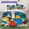 Heidi Pattern Bedding,Quilt Set Quilt Cover Pillowcase Home Birthday Gift(1 * duvet cover + 2 * pillowcase, without core)_lx