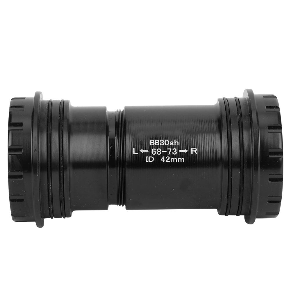 BB30 Alloy Bike Integrated Thrd Screw In Locking Bring Bottom Bracket Crankset   Accessory(Black )