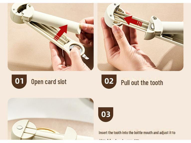 Многофункциональная телескопическая открывалка для банок и бутылок RAKUEN с функцией магнитного поворота