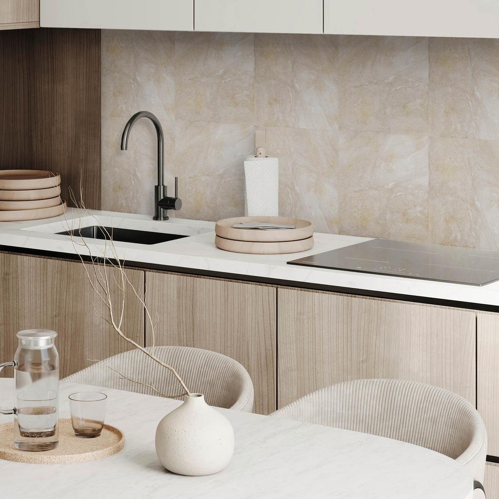 Zestaw Kafelków Winylowych Pcv Naturalny Marmur W Odcieniach 6X60X30 Cm