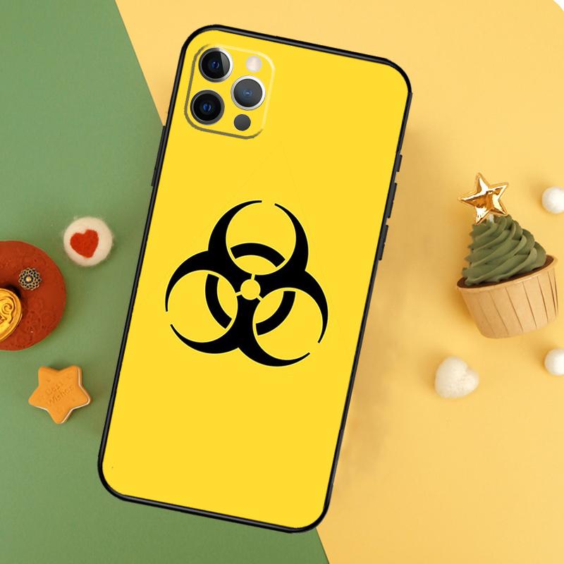 Чехол для телефона с логотипом символа биоопасности Для iPhone 17 17Air 16 15 14 13 11 12 Pro Max 12 13 Mini 16E Ударопрочный чехол
